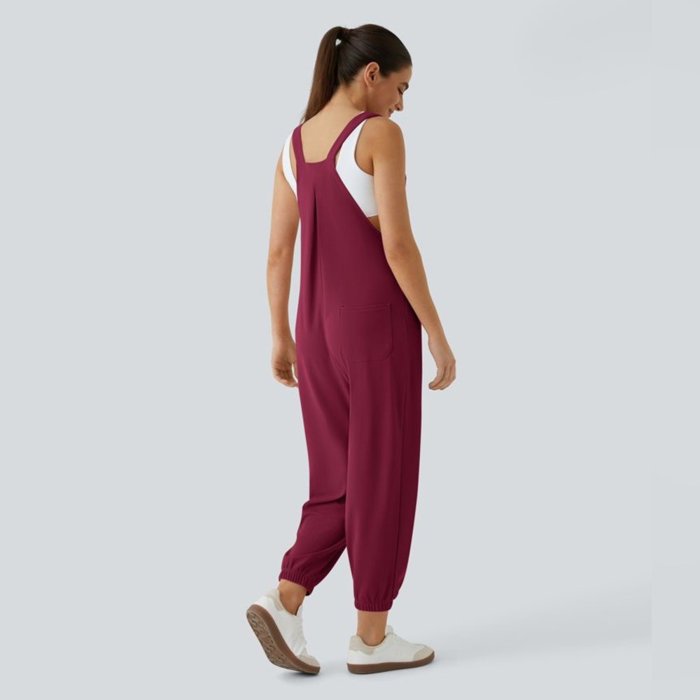 Halara Women’s Pocket Waffle Casual Jogger Overalls - Picture 3 of 14
